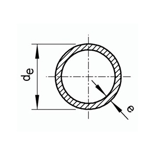 Труба э/с 57х2.5, матовая